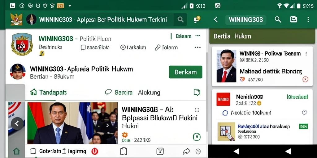 Tampilan antarmuka aplikasi WINNING303 yang menarik dan informatif.