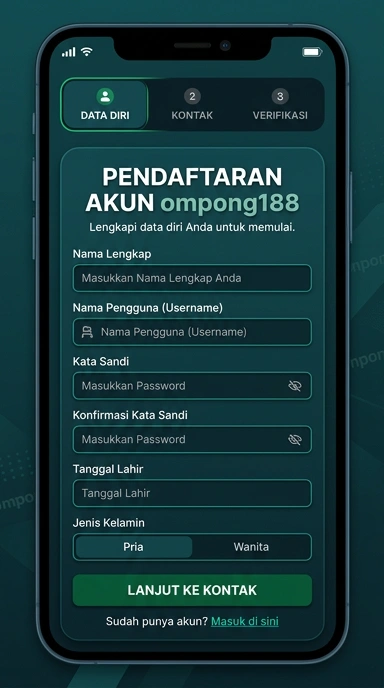 Panduan Registrasi Akun Baru Ompong188 di Indonesia
