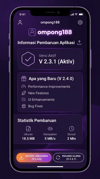 Riwayat Versi Ompong188 untuk Pengguna Android